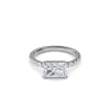 1.5 Carat Lab Grown Diamond Radiant Cut Diamond Band Engagement Ring