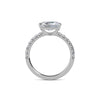 1.5 Carat Lab Grown Diamond Radiant Cut Diamond Band Engagement Ring