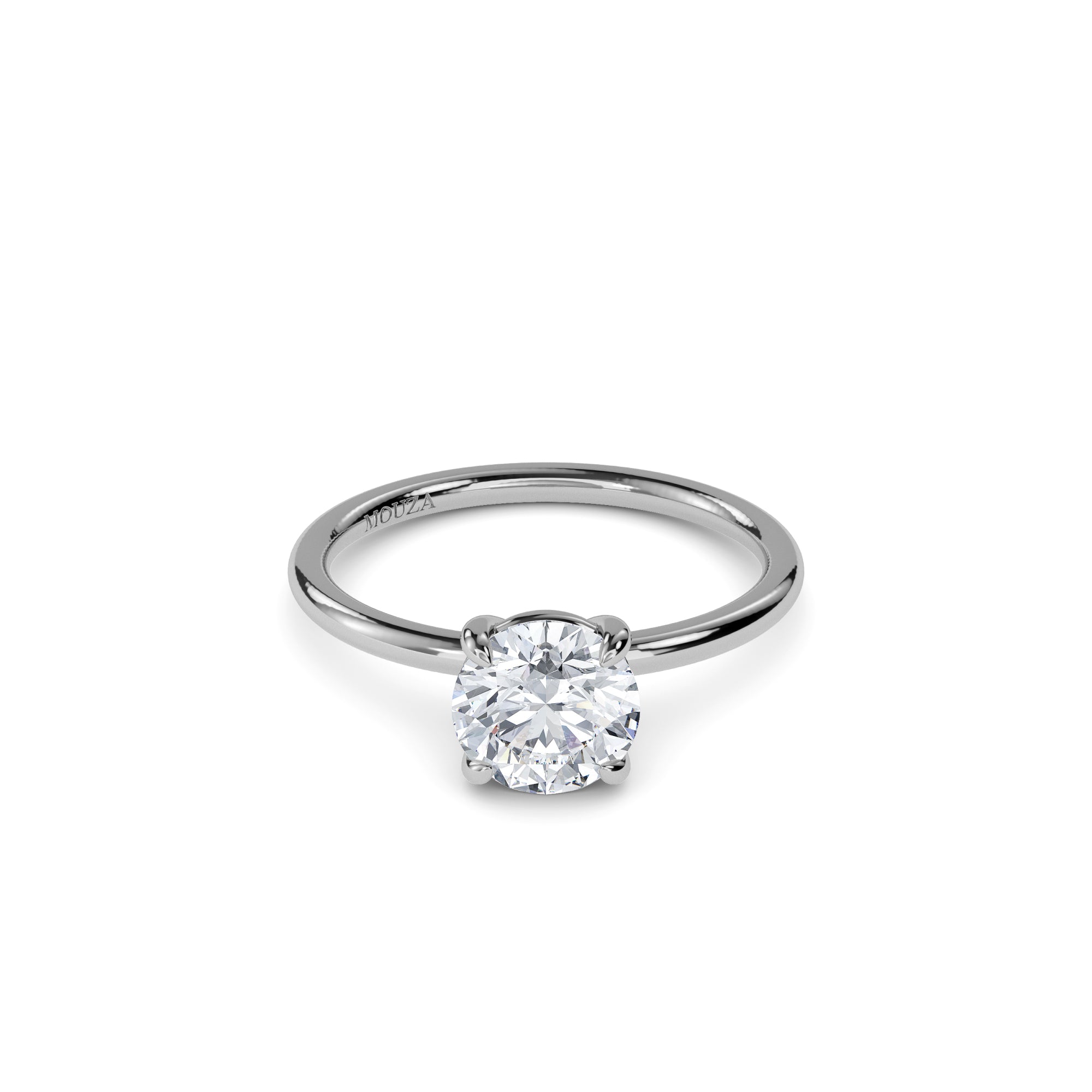 1.00ct Lab Grown Diamond Round Solitaire Engagement Ring