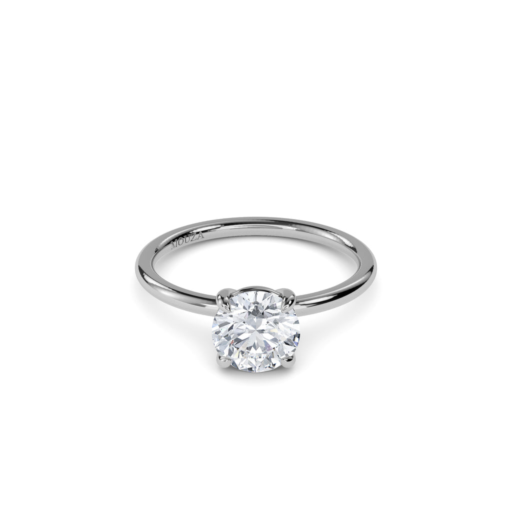 1.00ct Lab Grown Diamond Round Solitaire Engagement Ring