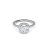 1.10ct Lab Grown Diamond Cushion Halo Engagement Ring