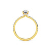 1.00ct Lab Grown Diamond Radiant Hidden Halo Engagement Ring