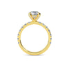 1.50ct Lab Grown Diamond Round Hidden Halo Engagement Ring