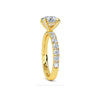1.50ct Lab Grown Diamond Round Hidden Halo Engagement Ring