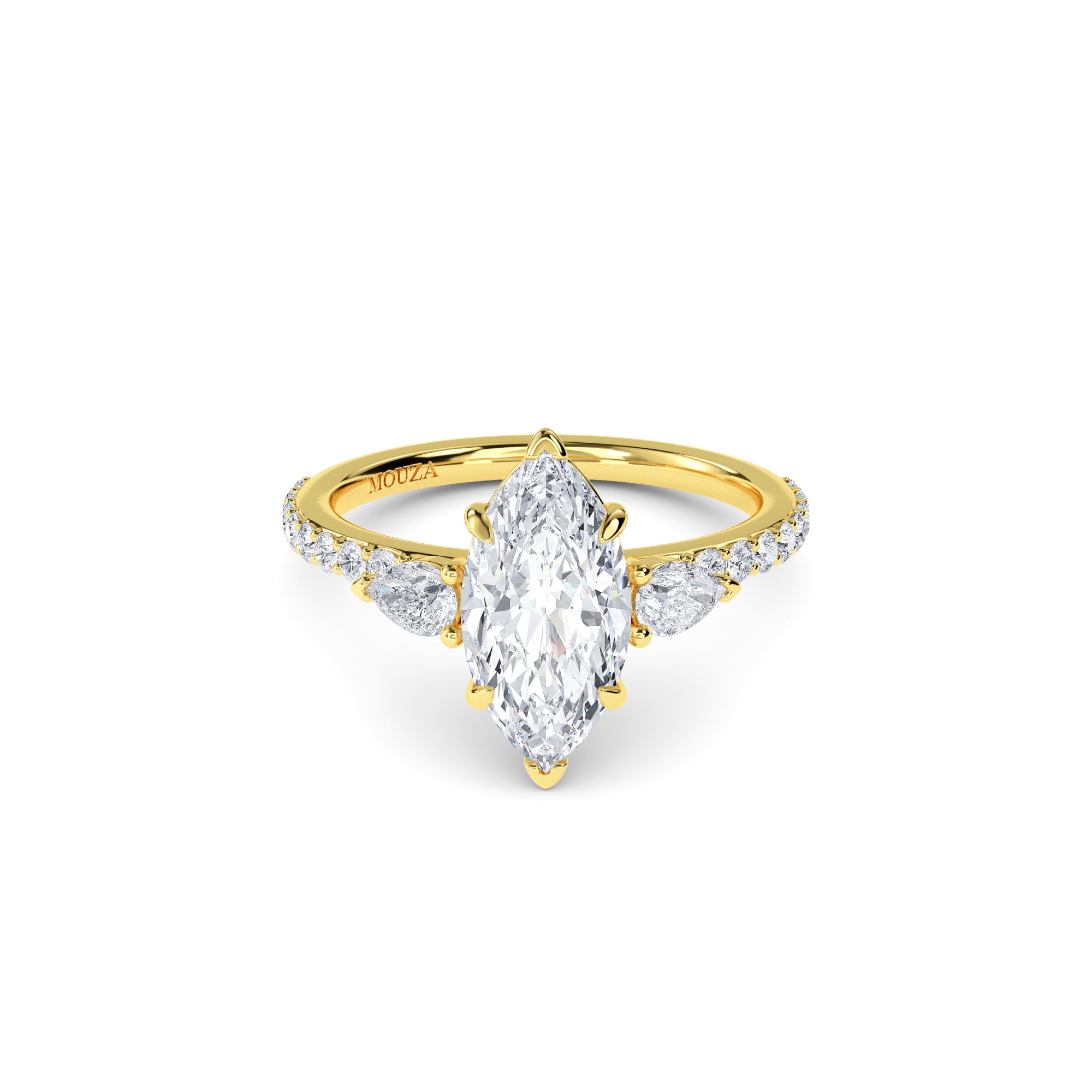 1.20 Carat Marquise Lab Diamond - Hatton Garden Engagement Ring