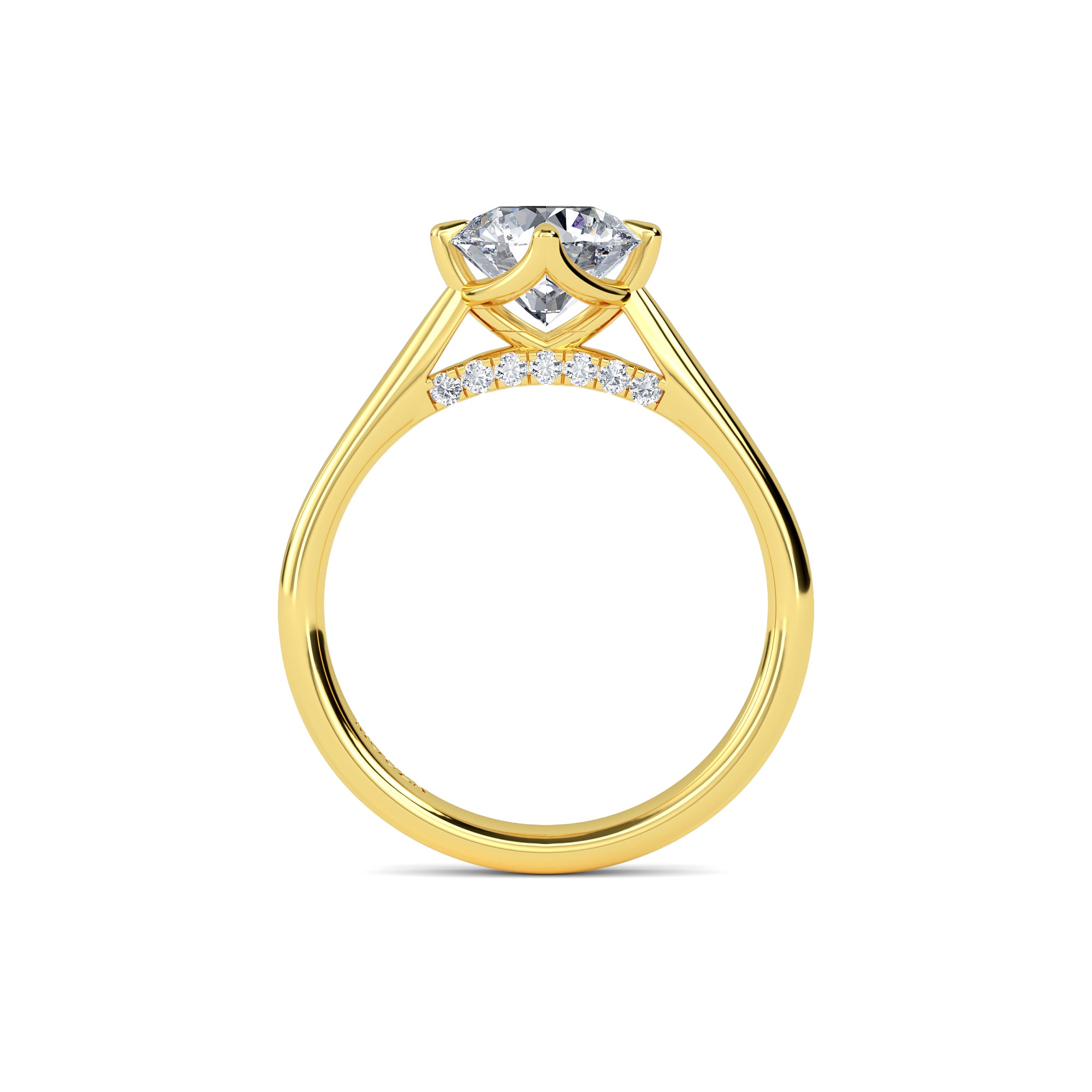 1.30 Carat Round Lab Diamond - Hatton Garden Engagement Ring