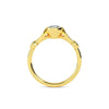 1.00ct Lab Grown Diamond Oval Diamond Band Engagement Ring