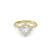 2.00ct Lab Grown Diamond Round Halo Engagement Ring