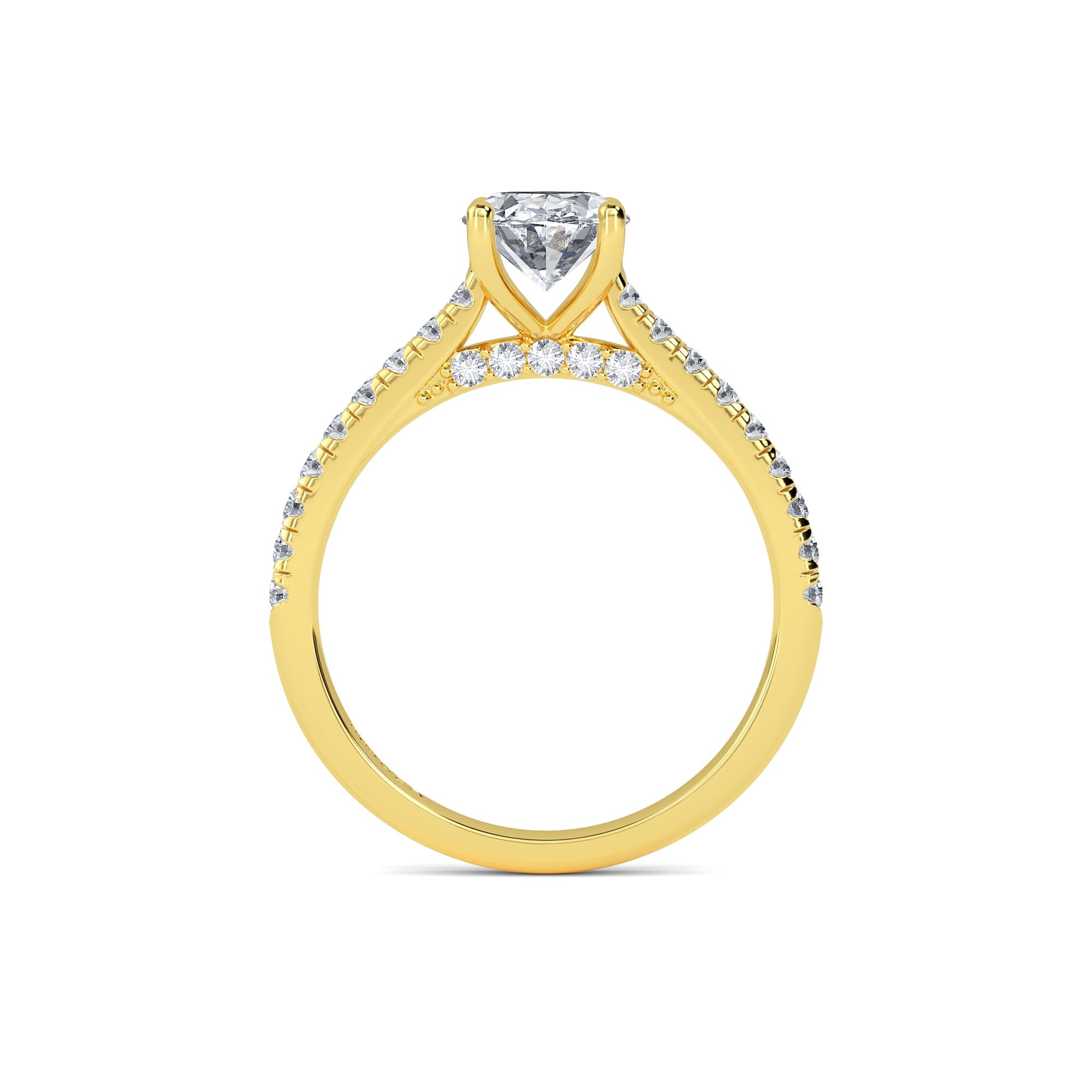 1.20ct Natural Diamond Oval Diamond Engagement Ring