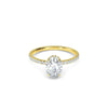 1.00ct Lab Grown Diamond Oval Hidden Halo Engagement Ring