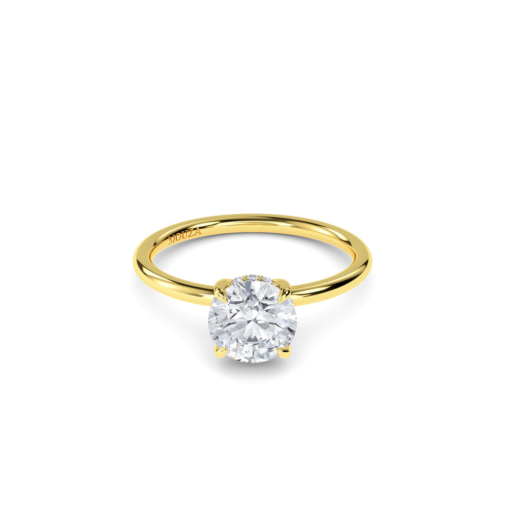 1 Carat Natural Round Diamond - Hatton Garden Engagement Ring