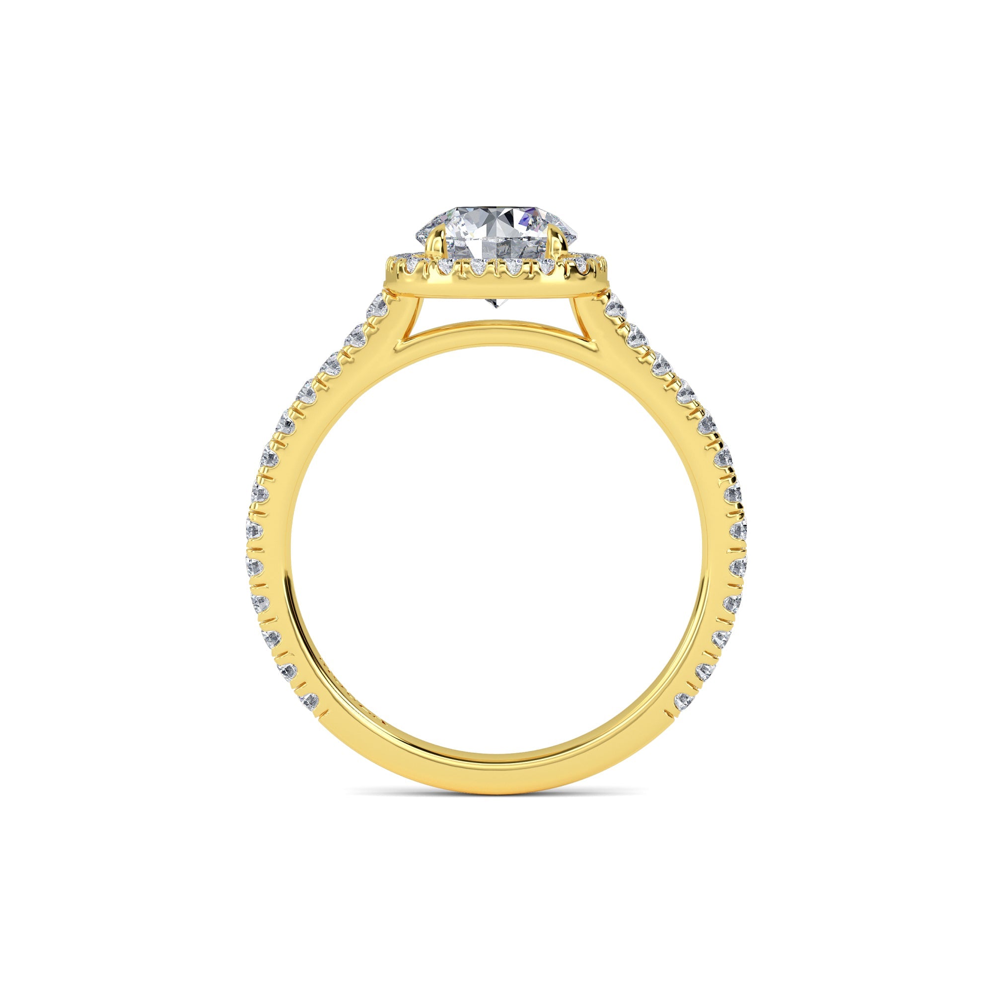 1 Carat Natural Cushion Diamond - Hatton Garden Engagement Ring