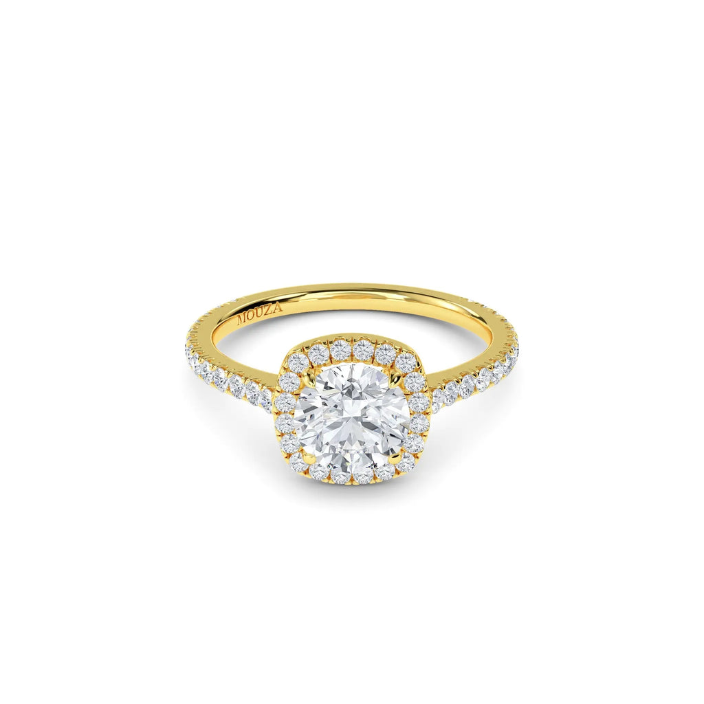 1 Carat Natural Cushion Diamond - Hatton Garden Engagement Ring